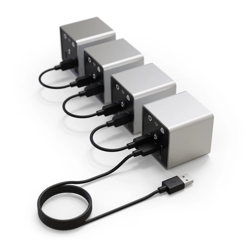 Dial Controller Streacom VU1-Dial argento USB Type-C — manopola per ventole di sistema, controllo RGB e audio