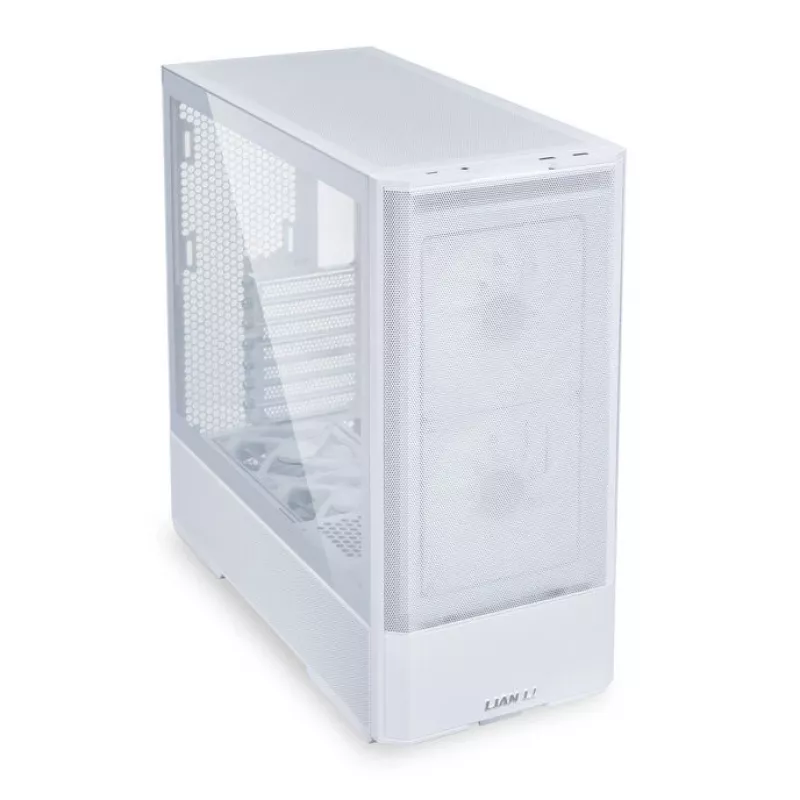 Case PC Midi Tower Lian Li LANCOOL 207 — bianco, pannello trasparente, supporta ATX/MicroATX/MiniITX, senza alimentatore