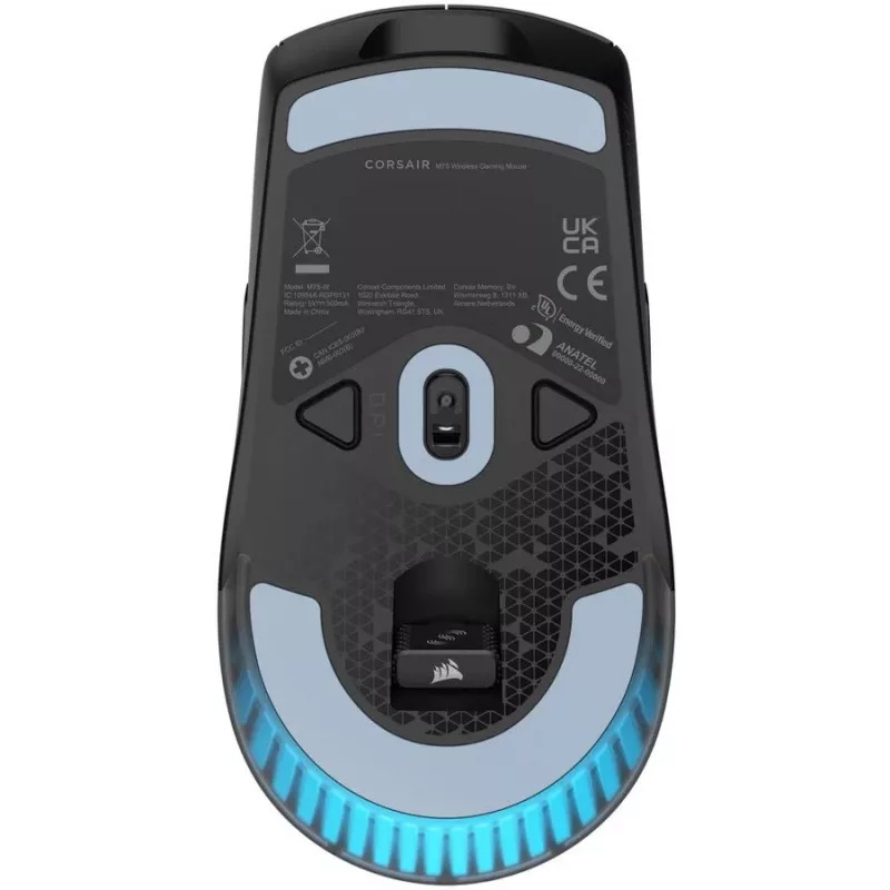 Mouse gaming wireless leggero RGB Corsair M75, nero