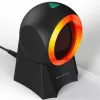 Qoltec 50857 lettore di codici a barre da tavolo cablato, 1D/2D, QR, USB, cavo da 1,75 m