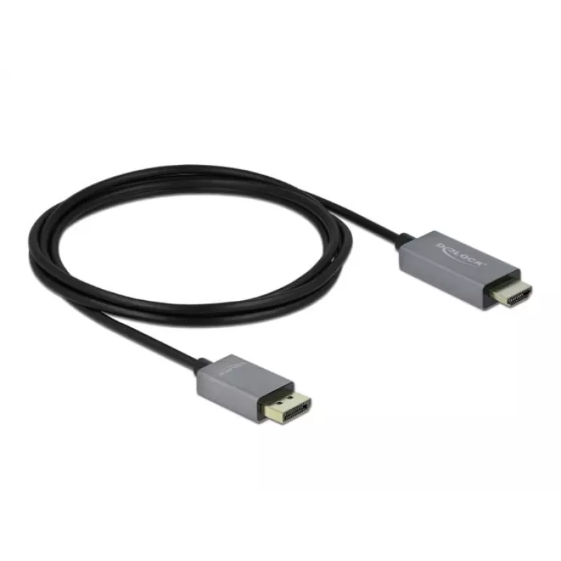 Cavo DisplayPort-HDMI DeLOCK attivo 1.4 4K 60Hz 2m