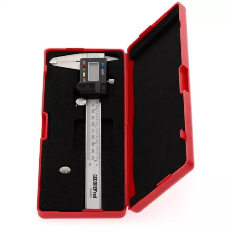 Gedore RED R94420021 3301430 calibro digitale, 0–153 mm, mm/pollici, grigio