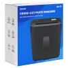 Distruggidocumenti SAVIO ND-01, taglio a croce 4 x 32 mm, contenitore 11 L, 230 W, nero, 72 dB