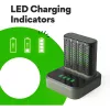 Docking station caricabatterie GP M452 per batterie ricaricabili NiMH Micro AAA, Mignon AA