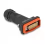 DeLOCK 87808 connettore DB-26 (M) HD D-Sub con viti a testa zigrinata, nero/rosso