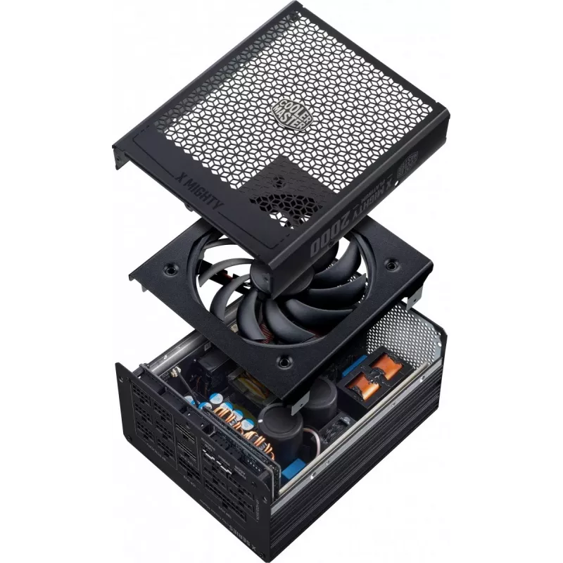 Alimentatore Cooler Master X Mighty Platinum 2000W 230V, ATX 24 poli, 80 PLUS Platinum, nero, ventola 12 cm