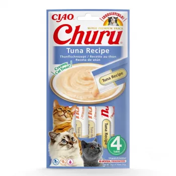 INABA Churu ricetta tonno - snack per gatti - 4x14 g
