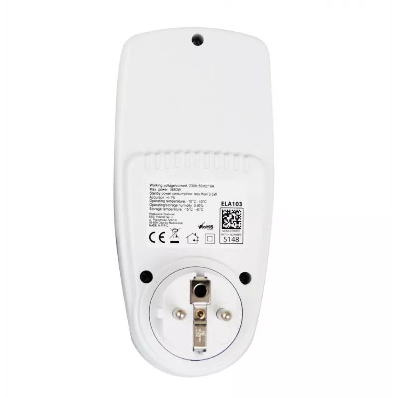 Misuratore elettronico di consumo energetico Esperanza ELA103 Orbit
