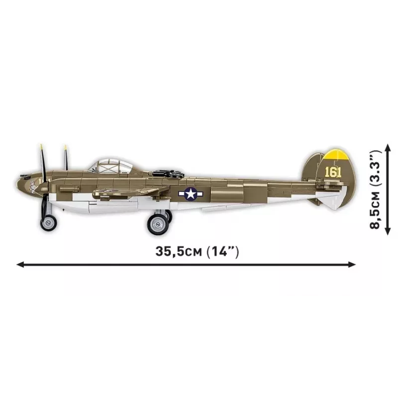 Mattoncini Cobi Lockheed P-38H Lightning set 5763 — modellino in scala, modello aereo da collezione