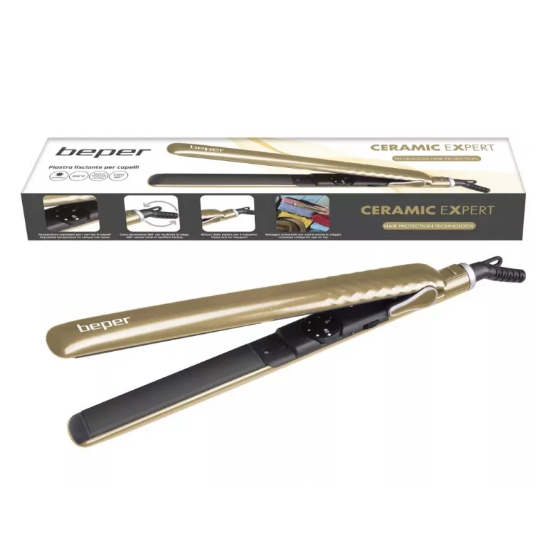 Grill elettrico Beper 40.450GO — grill elettrico compatto con superficie antiaderente