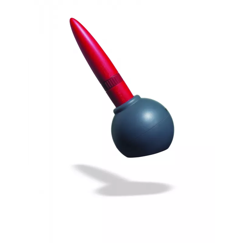 ViceVersa Inky 2-in-1 pelapatate e raschietto con supporto, rosso