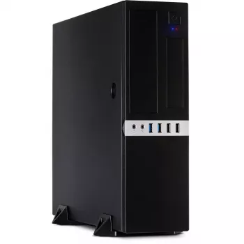 Inter-Tech IT-503 - SFF - Mini-ATX - senza alimentatore (TFX12V) - nero opaco - USB/audio (88881270)