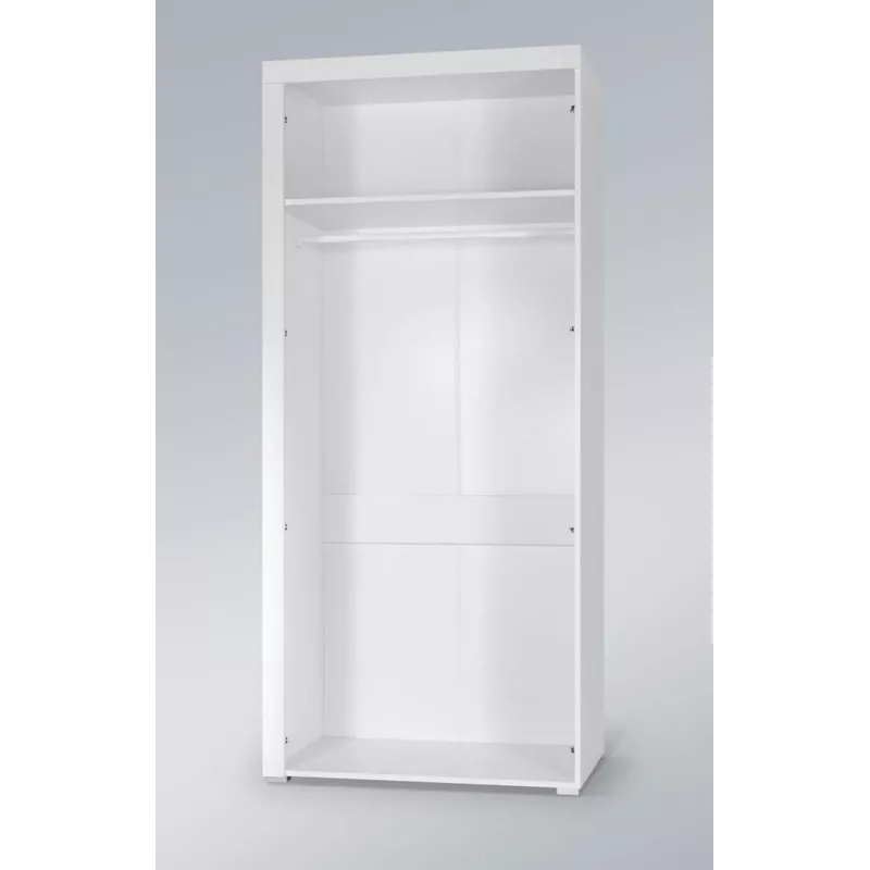 Cama Meble SAMBA 1 BI/BI armadio, bianco / bianco lucido