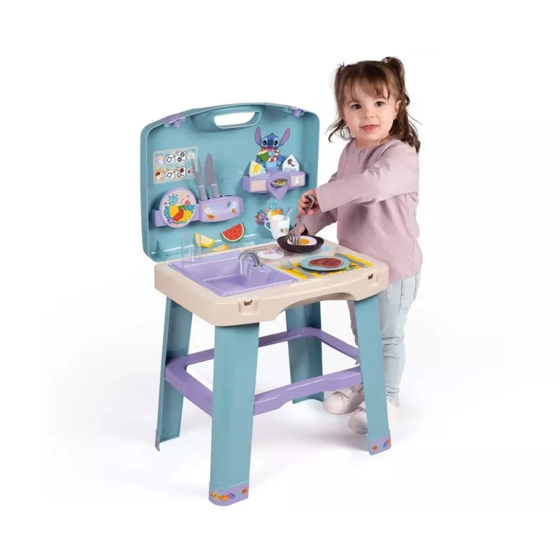 Cucina giocattolo SMOBY Stitch Kitchen 7600311909 con accessori – Set cucina giocattolo per bambini