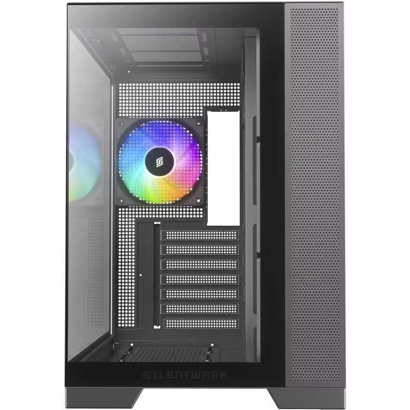 Case PC Silentware View A-RGB nero VIEWSchwarz — case Mid-Tower con illuminazione A-RGB