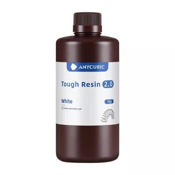 AnyCubic Tough Resin 2.0 — bianco, a basso odore, resina per stampa 3D ad alta resistenza