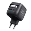 Havit UC250 A-EU caricabatterie da viaggio GaN con cavo estensibile, nero