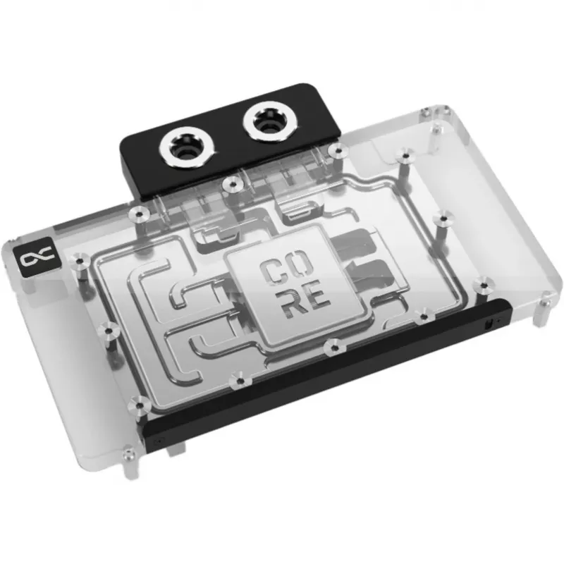 Waterblock per GPU Alphacool RTX 5080 Phoenix trasparente argento con backplate