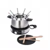 Severin FO 2471 combinazione fonduta e crêpe, nero/acciaio inox