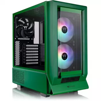 Ceres 350 MX, Case Tower Verde scuro, vetro temperato x 2