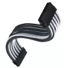 Cavo di prolunga ATX SILVERSTONE SST-PP07E-MBBW 30 cm nero/bianco