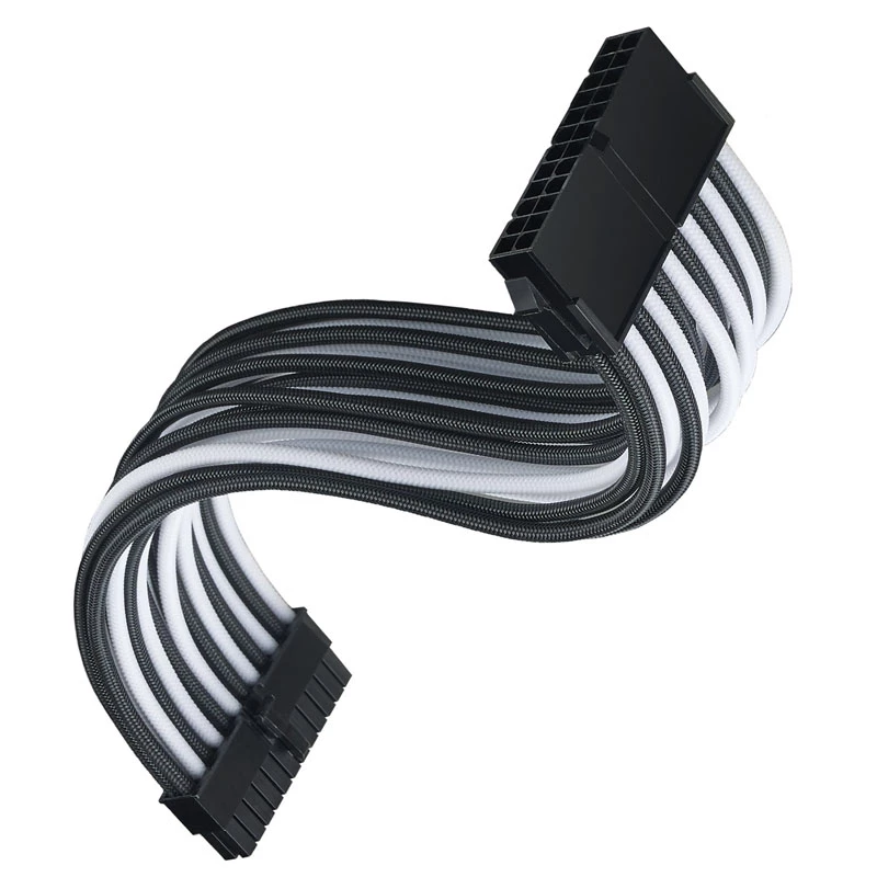 Cavo di prolunga ATX SILVERSTONE SST-PP07E-MBBW 30 cm nero/bianco