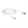 Cavo USB DeLOCK 84808 USB 2.0 2 m USB A Micro-USB B bianco