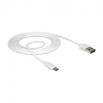 Cavo USB DeLOCK 84808 USB 2.0 2 m USB A Micro-USB B bianco