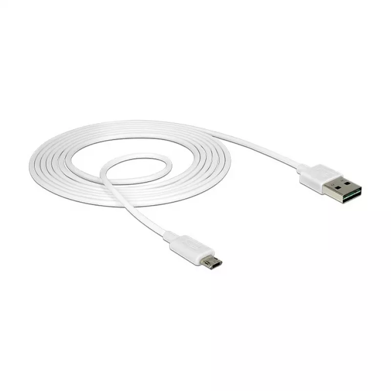 Cavo USB DeLOCK 84808 USB 2.0 2 m USB A Micro-USB B bianco