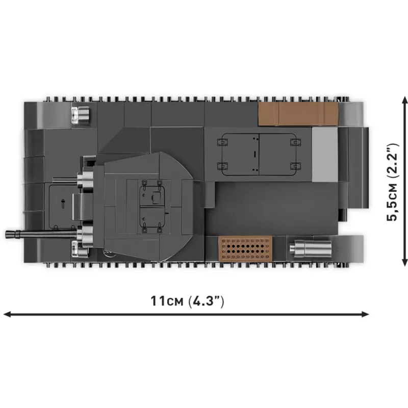 Kit di costruzione Cobi Panzer II Ausf. A — 250 pezzi, nero