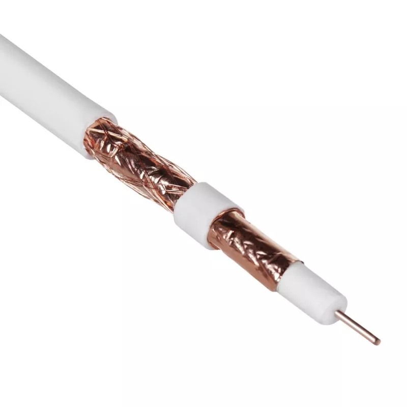 Cavo coassiale Maclean MCTV-471 RG-6/U 50 m bianco