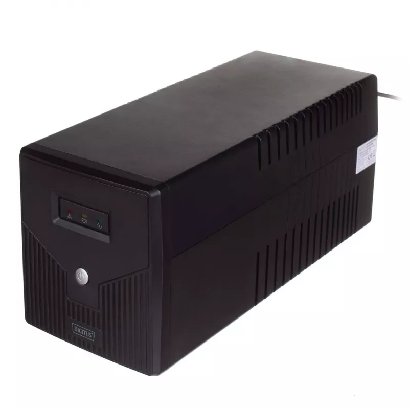 Digitus DN-170065 gruppo di continuità Line-Interactive, 1000VA / 600W, 4x Schuko, 2x 12V/7Ah