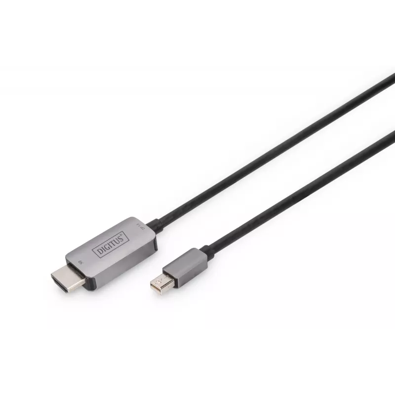 DIGITUS - cavo adattatore - Mini DisplayPort (M) a HDMI (M) - 1,0 m - supporto 8K 60 Hz - nero (DB-340109-010-S)