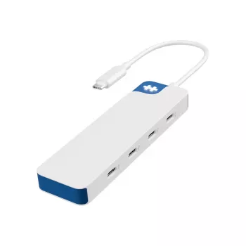 Hub USB-C Hyper HyperDrive Flex 4 porte, bianco/blu | HD5201BUGL