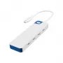 Hub USB-C Hyper HyperDrive Flex 4 porte, bianco/blu | HD5201BUGL