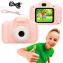 Fotocamera digitale per bambini Extralink H20 rosa 1080P 30fps schermo 2,0 inch