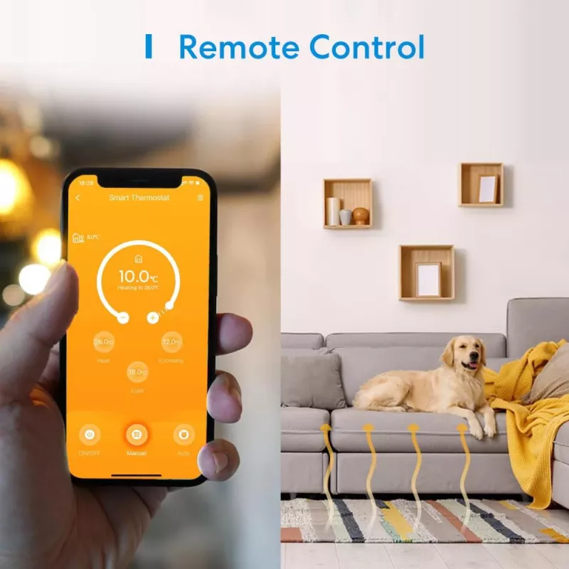 Termostato Meross MTS200BHK Wi‑Fi Smart-Home-Thermostat, modello MTS200BHK (EU)