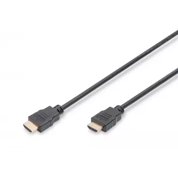 Assmann cavo di collegamento HDMI High Speed, Type-A M/M, 5,0 m, con Ethernet, ex HDMI 1.4, UL, nero, oro (AK-330114-050-S)