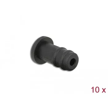 Tappo antipolvere DeLOCK 60251 per connettore femmina jack 3,5 mm 10 pezzi nero