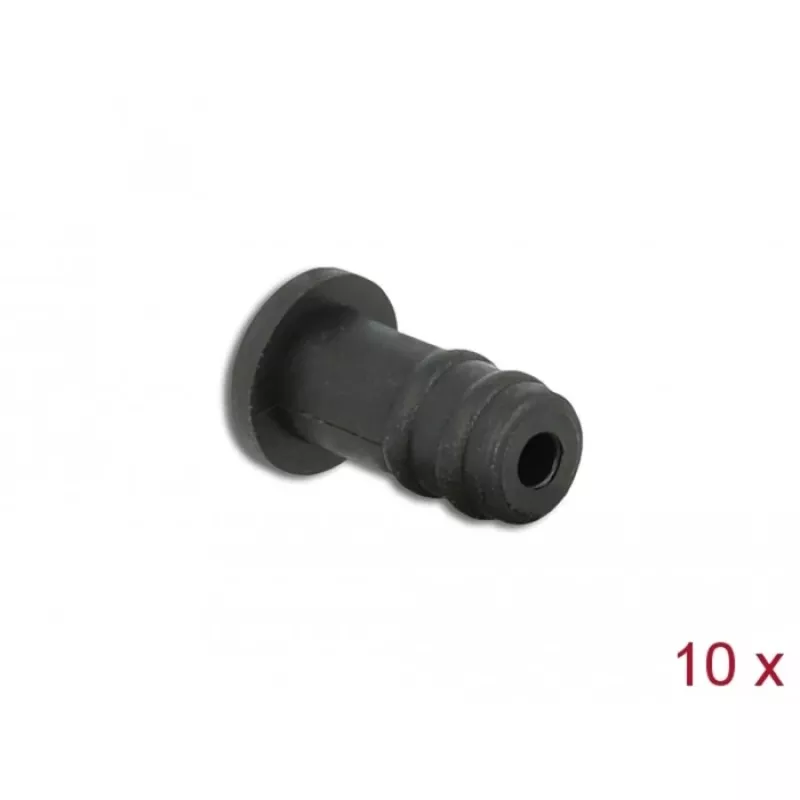 Tappo antipolvere DeLOCK 60251 per connettore femmina jack 3,5 mm 10 pezzi nero