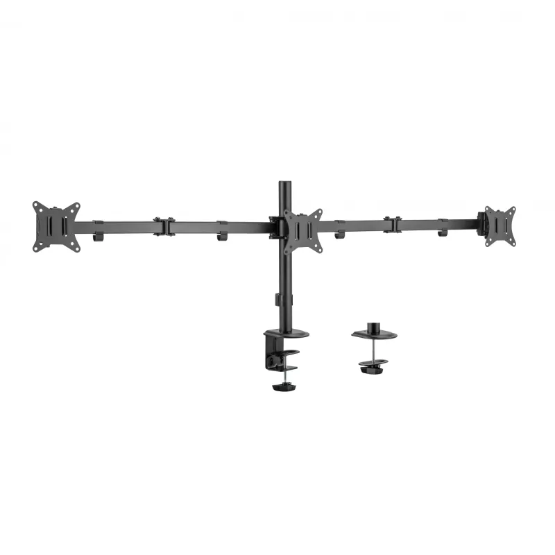 Supporto per monitor SBOX LCD-352/3-2 per schermi 13–27 pollici, 3 bracci, max 9 kg per braccio, VESA 100x100