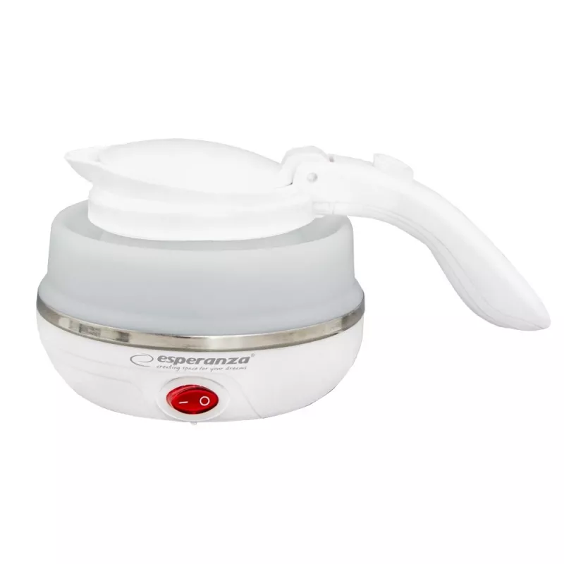 Bollitore elettrico ESPERANZA EKK023 — 0,5 l, 750 W, bianco, acciaio inox e plastica
