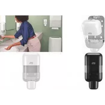 Dispenser sapone Tork Elevation S5 Mini 565200, plastica bianca, 475 ml