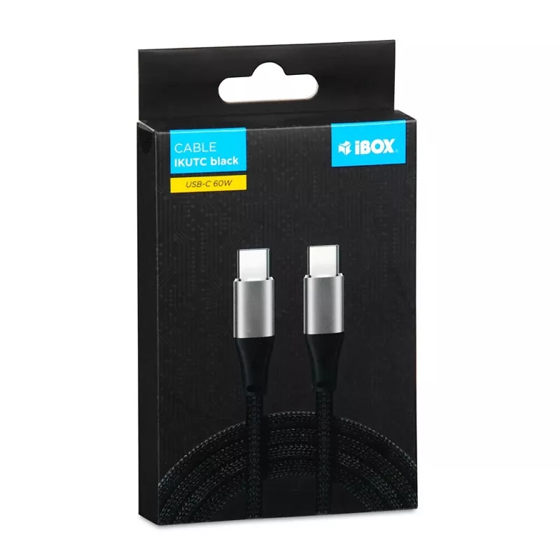 Cavo USB-C iBOX IKUTC 60W 2m nero