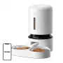 Distributore automatico di cibo Aptel Granary con doppia ciotola 5 L, bianco