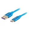 Cavo USB 2.0 LANBERG CA-USBO-21CU-0010-BL — USB-A a USB-C, 1 m, blu