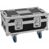 Flightcase Roadinger BAS-1 per 8× SILENT PAR 6 QCL — valigia da trasporto