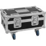 Flightcase Roadinger BAS-1 per 8× SILENT PAR 6 QCL — valigia da trasporto