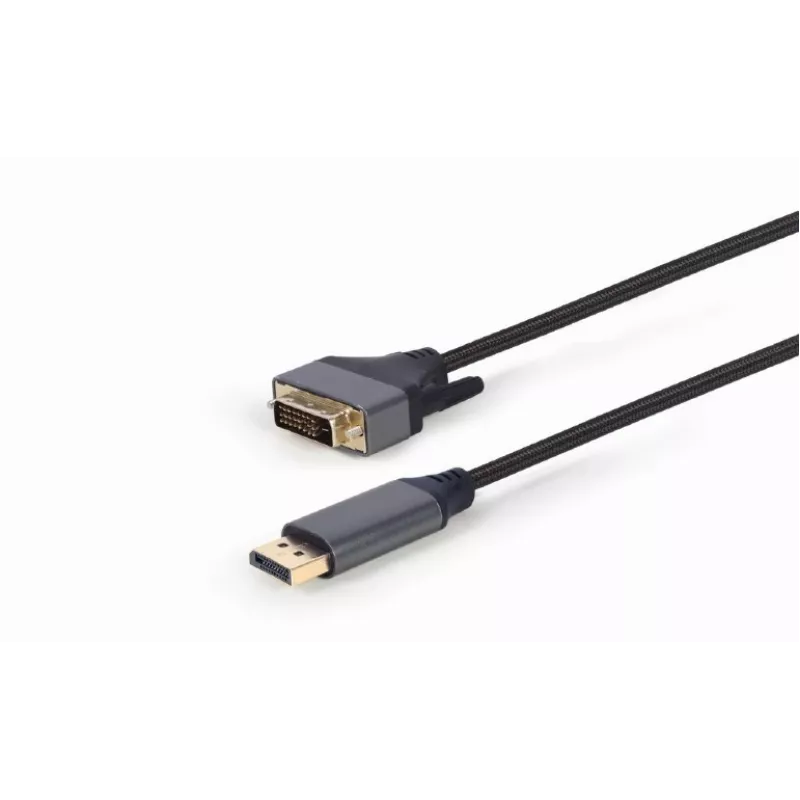 Adattatore cavo video Gembird CC-DPM-DVIM-4K-6 – DisplayPort a DVI, 1,8 m, 4K, nero
