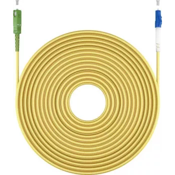 Goobay 59652 cavo in fibra ottica 10 m SC/APC LC/UPC FTTH OS2 giallo (59652)